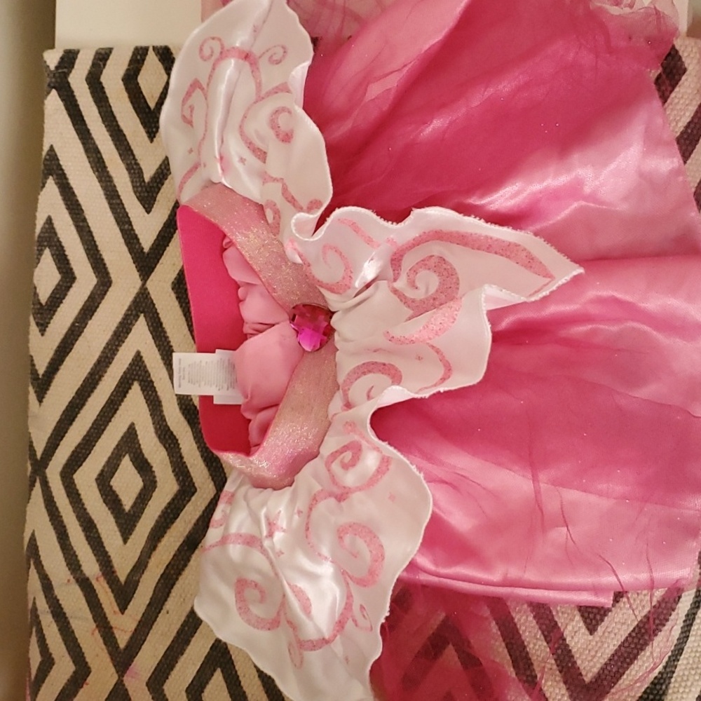 Pretend Play Skirt, sz 4-6, pink/white $18